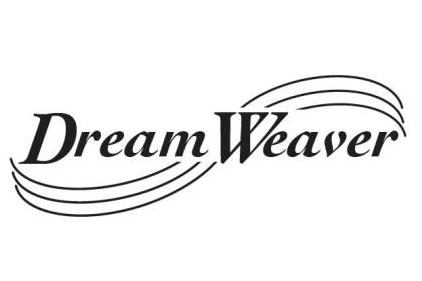 A black and white image of the logo for dream weaver.